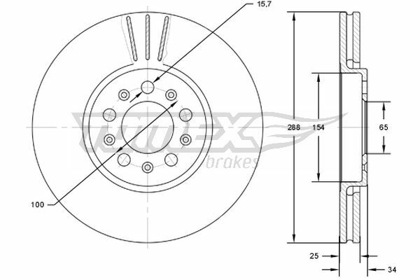 Brzdový kotouč TOMEX Brakes